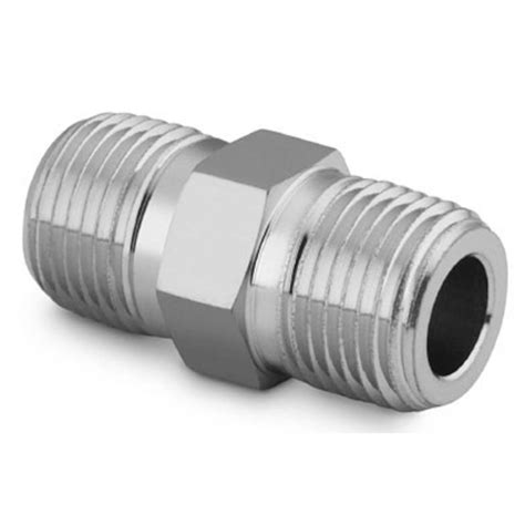 Also known as ball-seat hose nipples, these fittings consist of a barbed shaft with a rounded end that sits inside a female threaded nut. When mated with a male threaded fitting, the rounded end presses tightly against the inside of the male threads for a better seal than a single-piece fitting. 